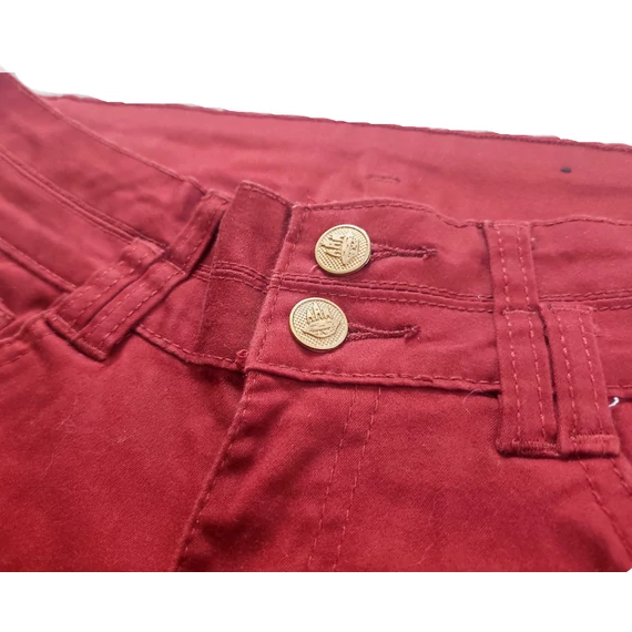 Flame bordó skinny női nadrág (méret: 34/XS)