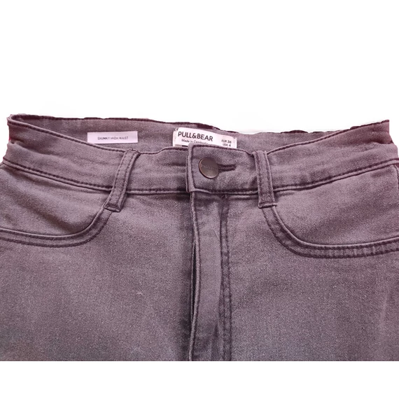 Pull & Bear szürke magas derekú skinny farmer (méret: 36)