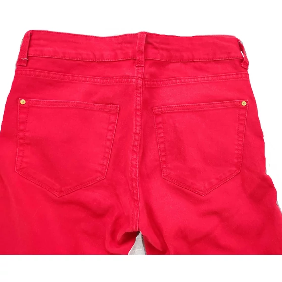 Mango piros színű női skinny nadrág (méret: 34)