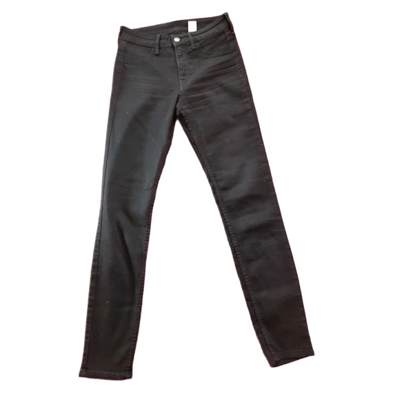H&M fekete színű női skinny nadrág