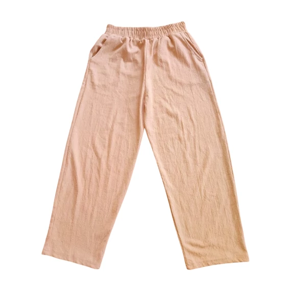 Bézs színű vékony női nadrág