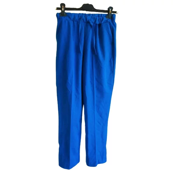 FullaModa kék vékony női szövetnadrág 