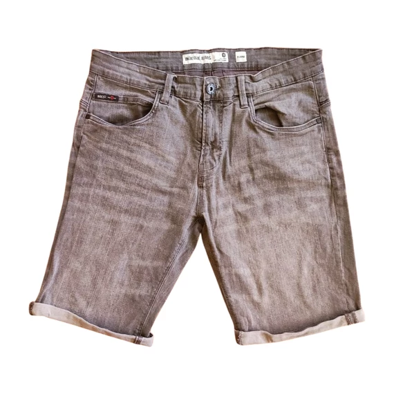 Indicode szürke férfi farmer rövidnadrág