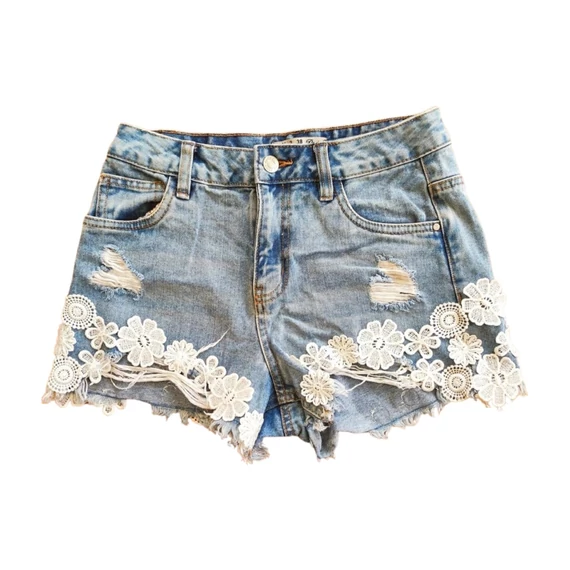 Denim Co. világoskék női farmer rövidnadrág