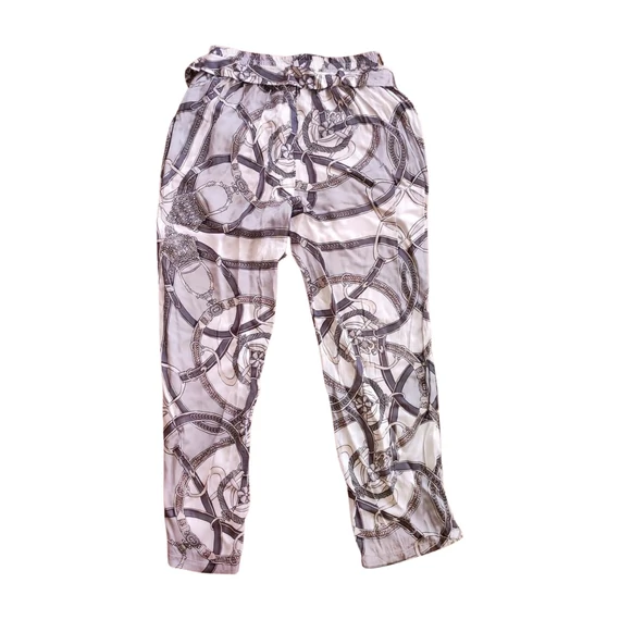 Liebesglück szürke mintás vékony női nadrág 