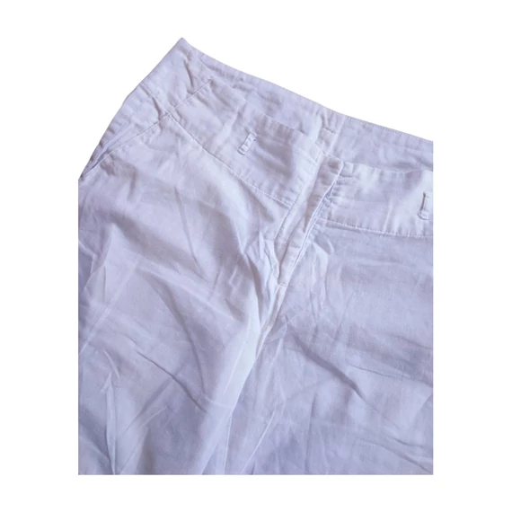 Flame fehér női vászon nadrág 