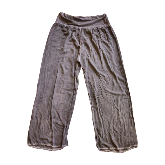 Pronto Moda szürke koptatott vékony nyári nadrág 