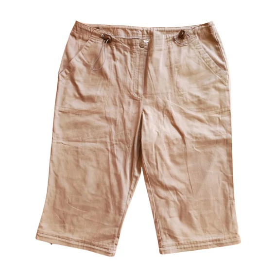 Barna terepszínű női 3/4-es túranadrág 