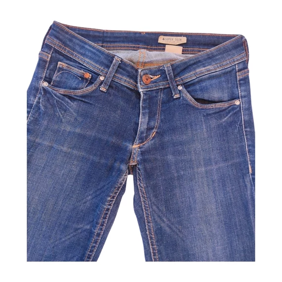 H&M sötétkék női skinny farmer