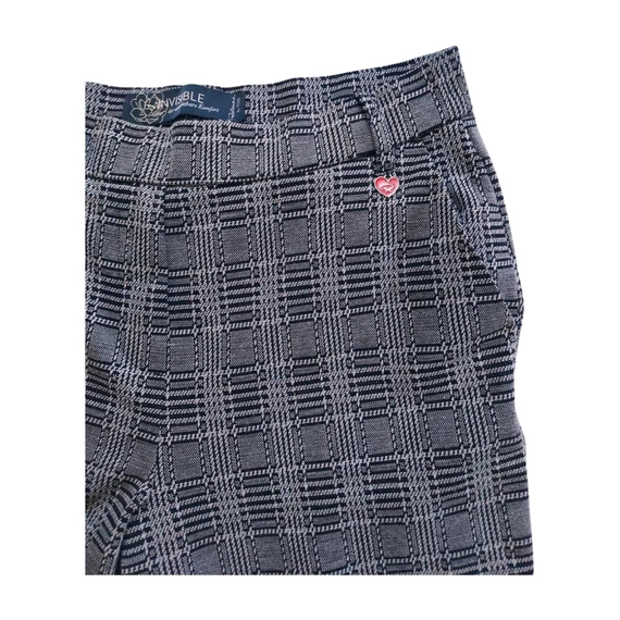Invisible szürke kockás női szövetnadrág