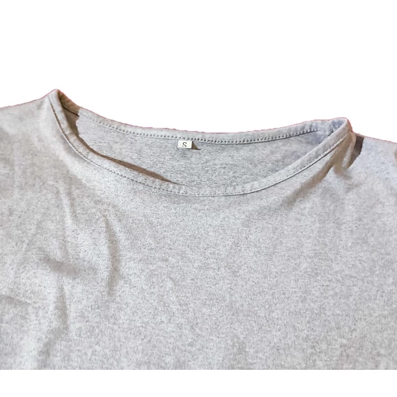 Ezüst színű feszülős női felső (méret: S)