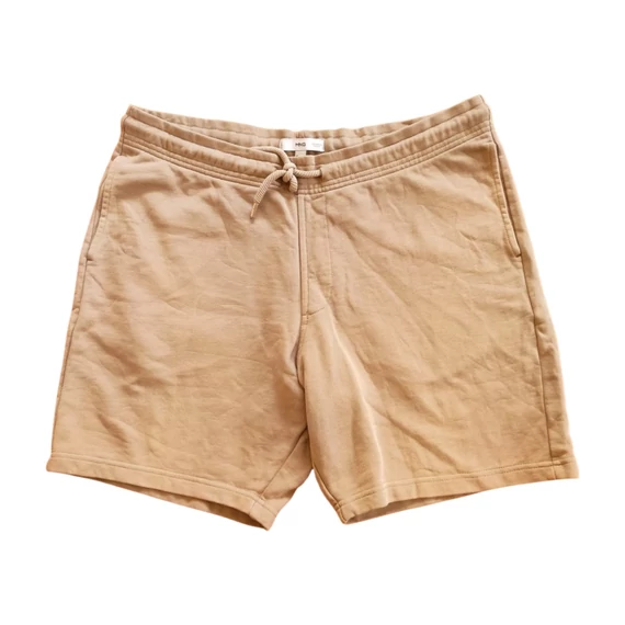 Mango bézs színű férfi sport rövidnadrág 