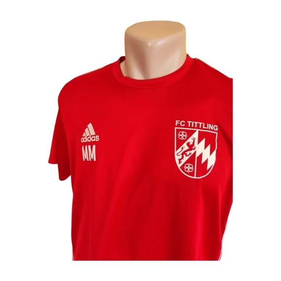 Adidas piros férfi sport mez