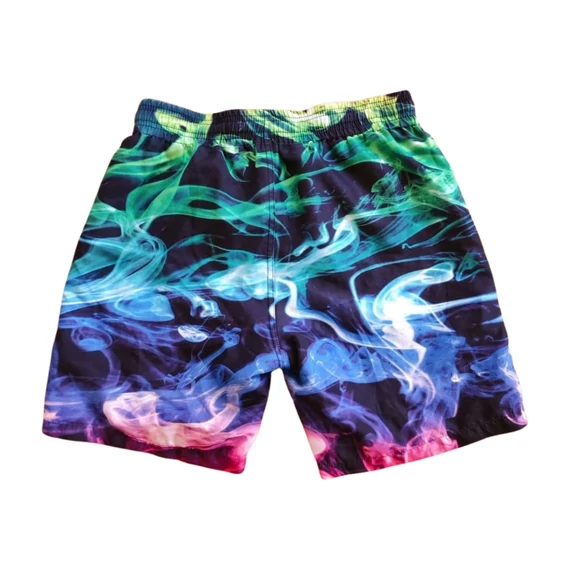 Kék színes férfi sport rövidnadrág