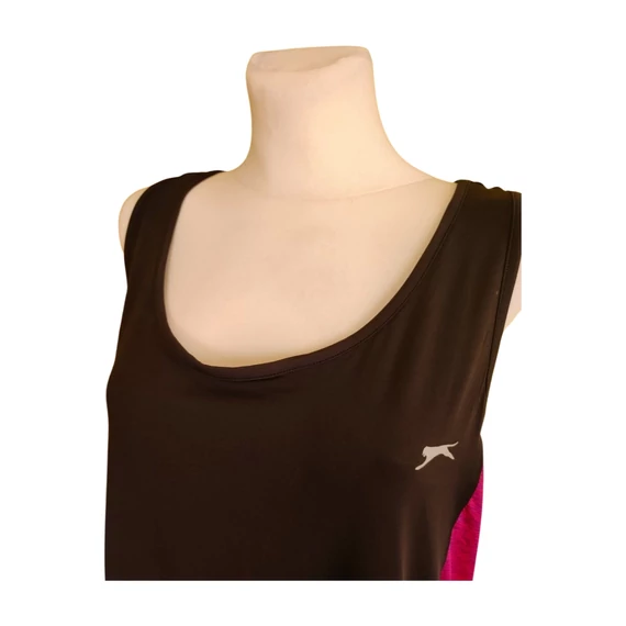 Slazenger fekete és lila női ujjatlan sport felső