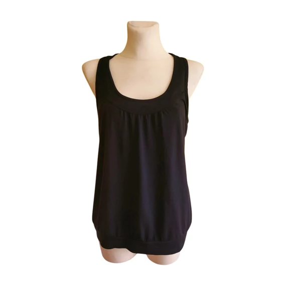 Crane fekete női ujjatlan sport felső