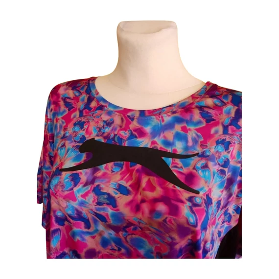 Slazenger lila mintás női sport póló