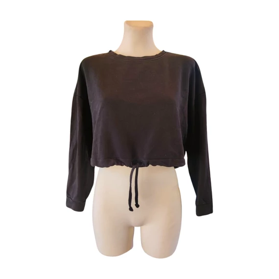 Only fekete női rövid pulóver 