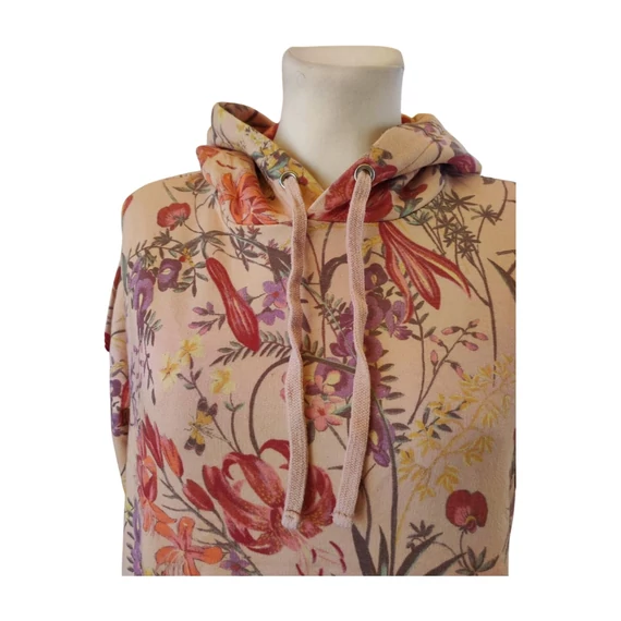 H&M narancs színű mintás női sport pulóver