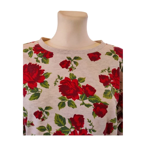 H&M szürke mintás női sport pulóver