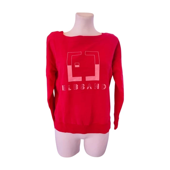 Elbsand piros női sport pulóver 