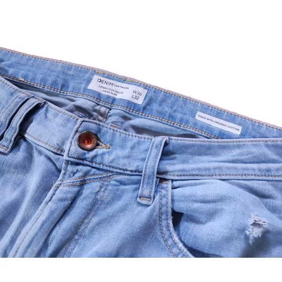 Tom Tailor világoskék szaggatott férfi farmernadrág (méret 36/32