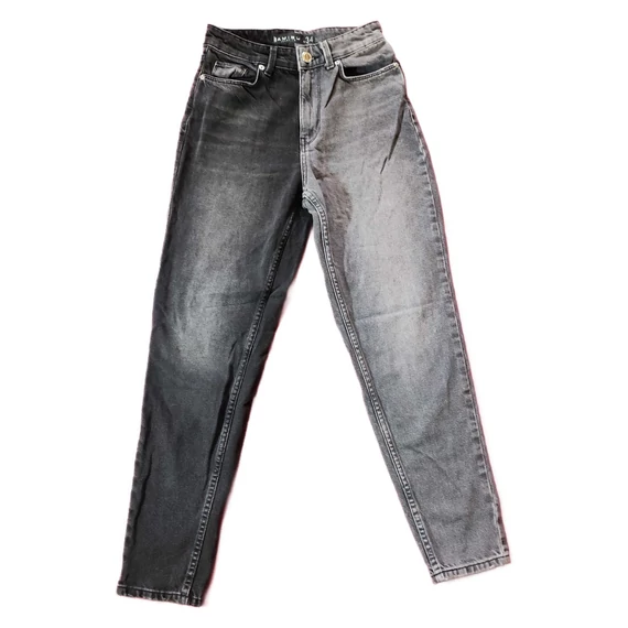 Amisu fekete és szürke színű női farmer