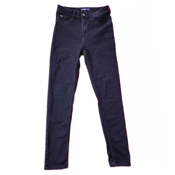 Zara magas derekú skinny fekete női farmernadrág