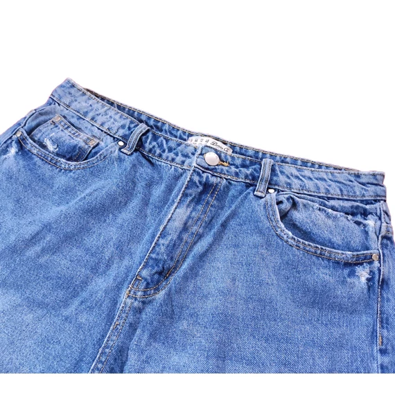Denim Co. kék szaggatott női farmernadrág (méret: 44)