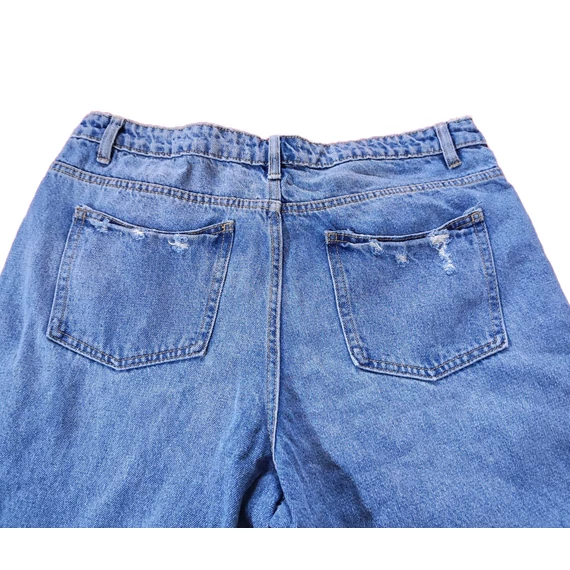 Denim Co. kék szaggatott női farmernadrág (méret: 44)