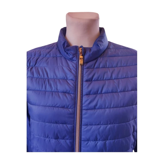 Clarina kék steppelt női kabát 