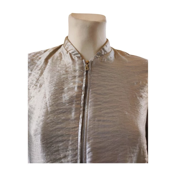 Zara ezüst színű vékony női dzseki