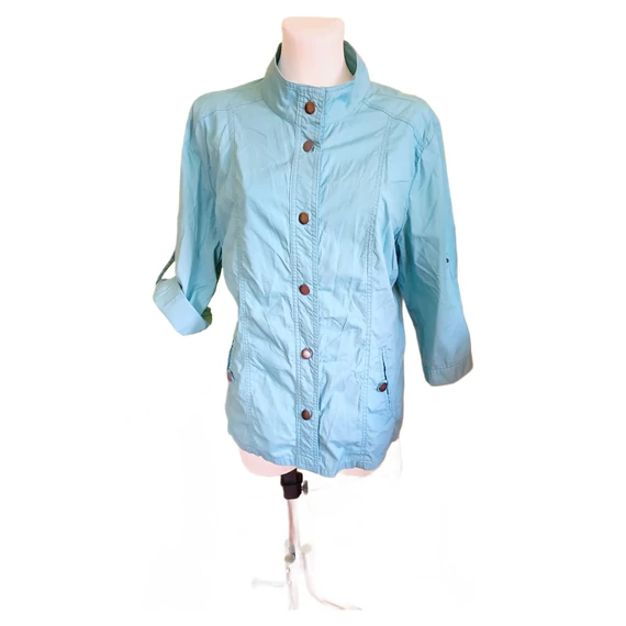 Laura Torelli világoskék átmeneti női kabát