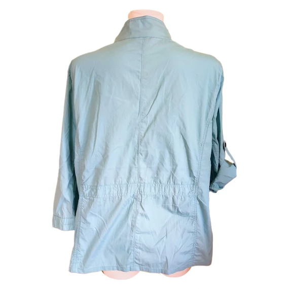 Laura Torelli világoskék átmeneti női kabát (méret: 46/L)