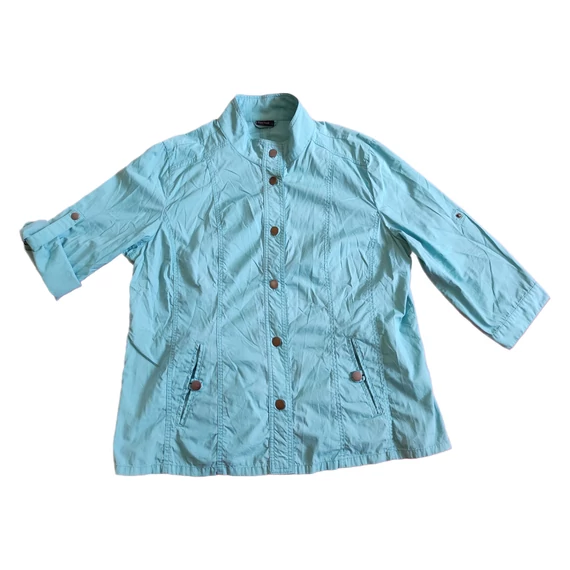 Laura Torelli világoskék átmeneti női kabát (méret: 46/L)