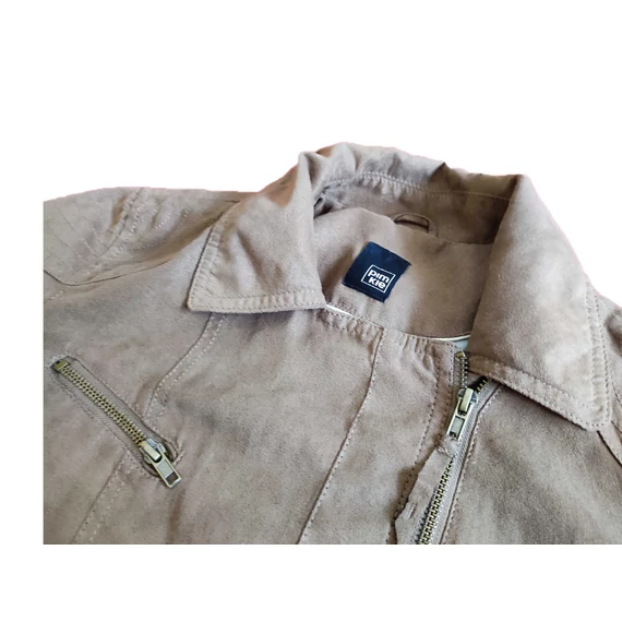 Pimkie rövid fazonú barna átmeneti női kabát (méret: M)