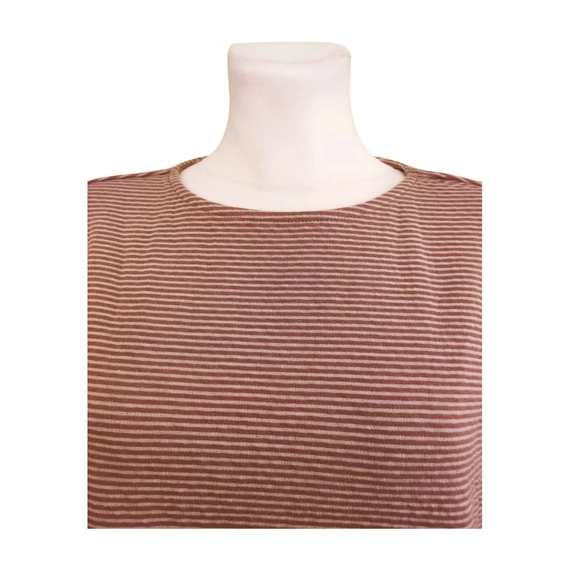 Laura Torelli barna csíkos női felső 