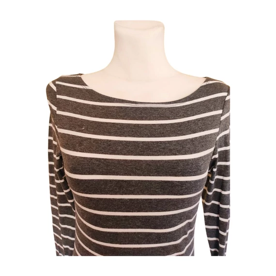 Heart & Hips szürke csíkos női felső