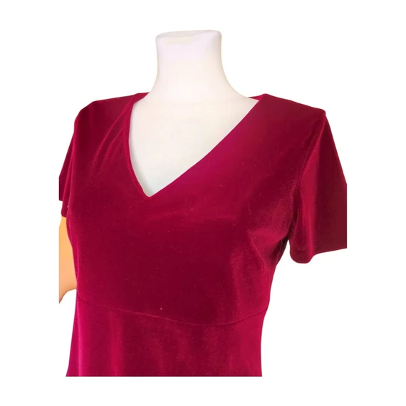 Stefanel bordó tükörbársony alkalmi ruha