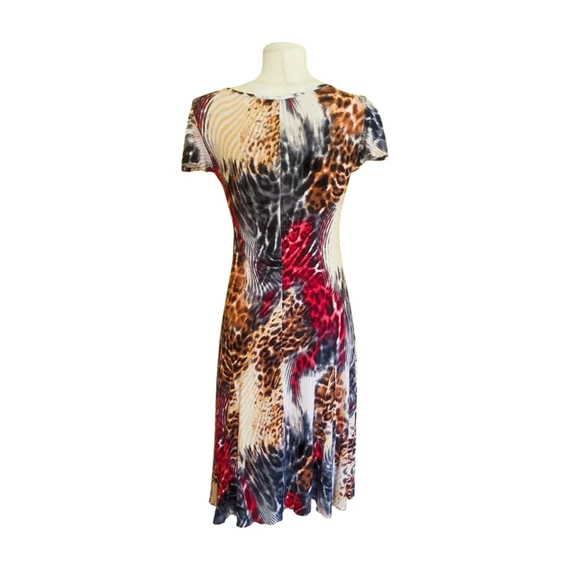 Alexia barna mintás női ruha