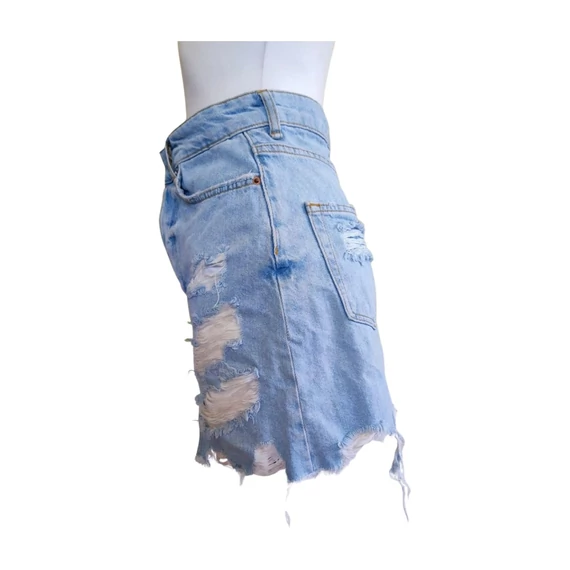 Bershka világos kék farmer szoknya