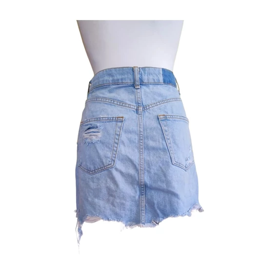Bershka világos kék farmer szoknya