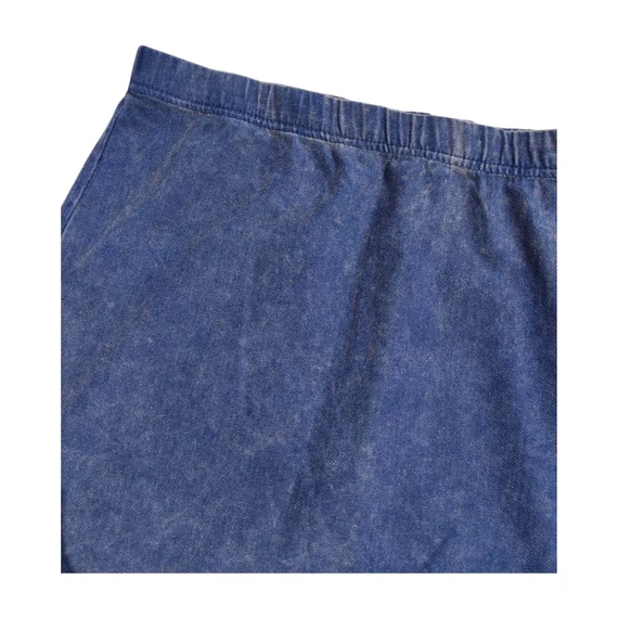 Fishbone szürkés kék farmer miniszoknya