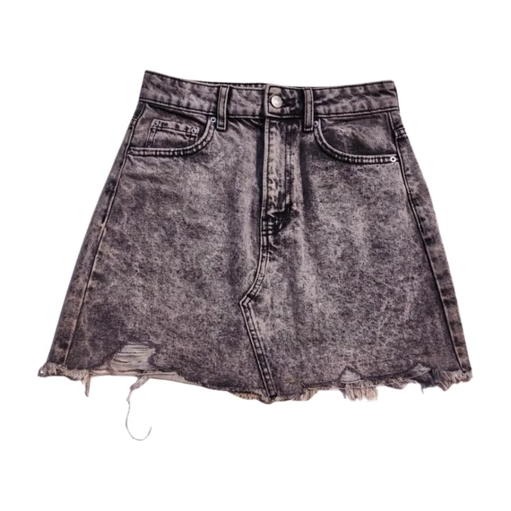 Bershka szürke farmer miniszoknya