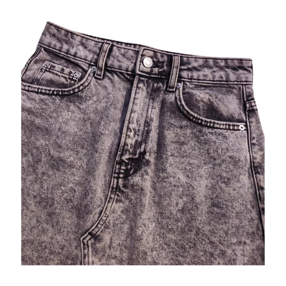 Bershka szürke farmer miniszoknya