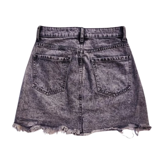 Bershka szürke farmer miniszoknya