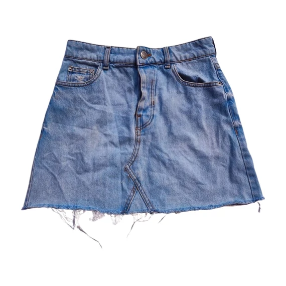 Bershka világoskék farmer miniszoknya