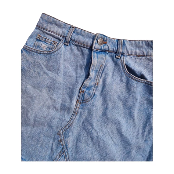 Bershka világoskék farmer miniszoknya