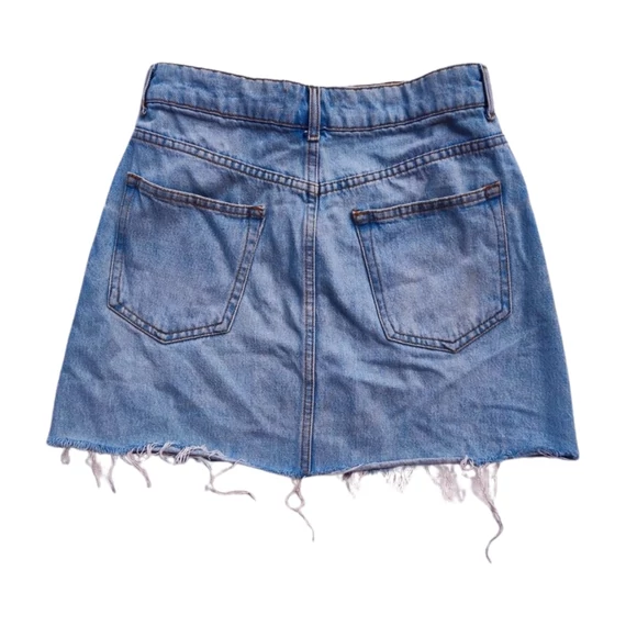 Bershka világoskék farmer miniszoknya