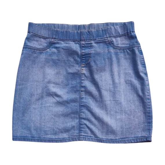 C&A világoskék farmer miniszoknya